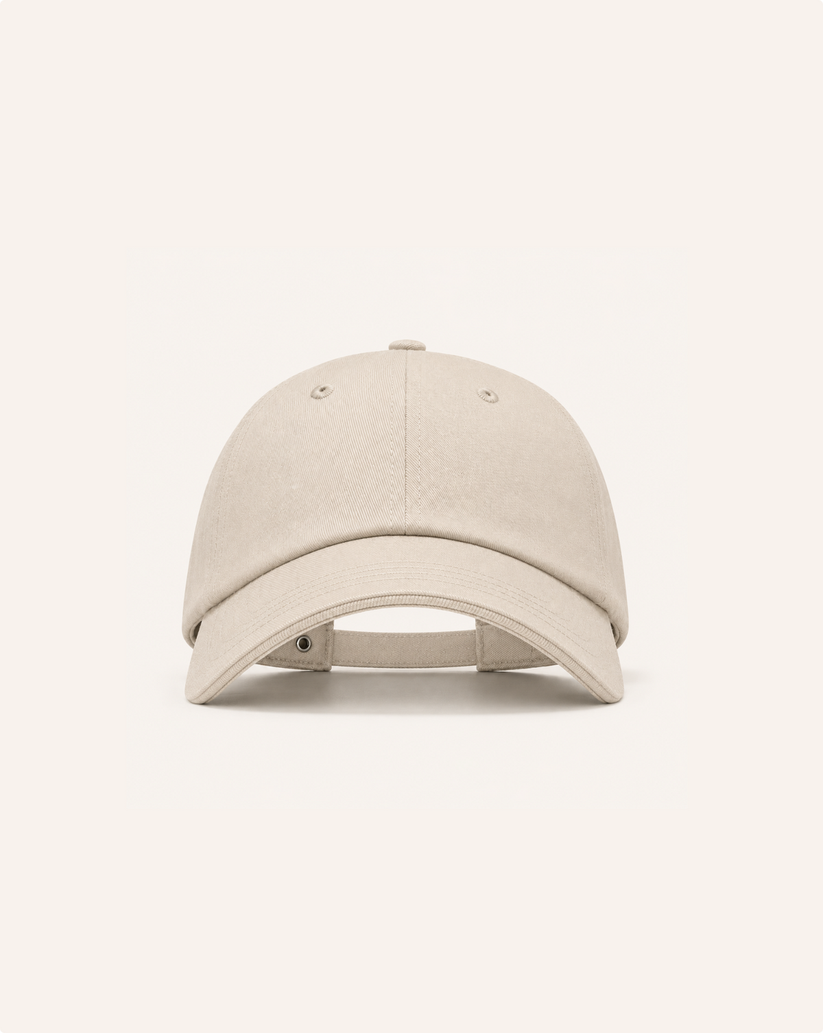 Premium Baseball Cap Modell 605 beige Vorderansicht