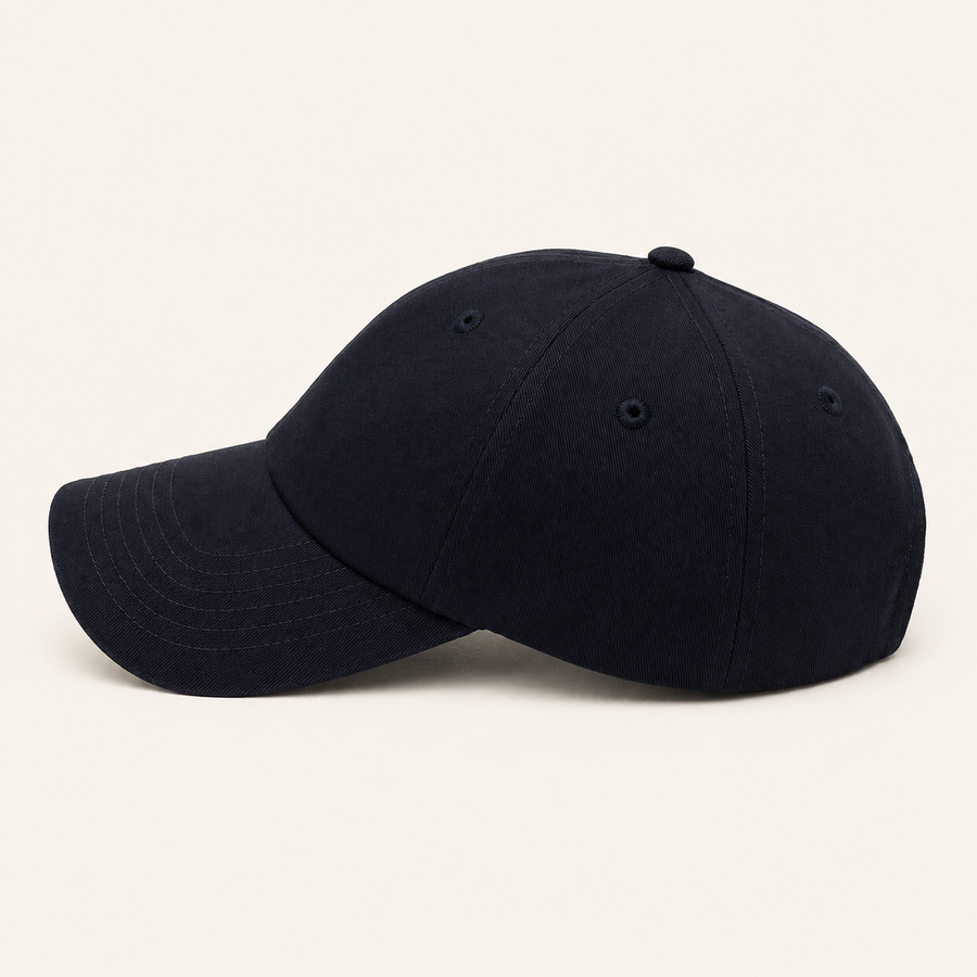 Premium Baseball Cap Modell 605 blau Seitenansicht