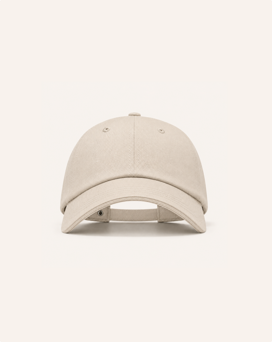Premium Baseball Cap Modell 605 beige Vorderansicht